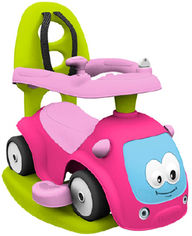 Акція на Машина для катания детская Smoby Toys Маестро 4 в 1 с функцией качели Розовая (720303) (3032167203038) від Rozetka UA