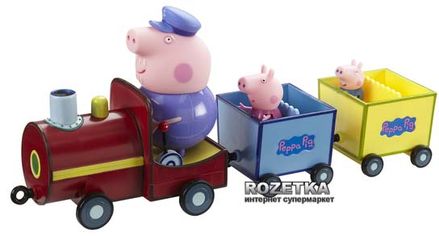 Акция на Игровой набор Peppa Pig Паровозик дедушки Пеппы (20829) (5029736050344) от Rozetka UA