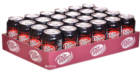 Акция на Упаковка безалкогольного напитка Dr Pepper Cherry 0.33 л х 24 банки (8435185954596) от Rozetka UA