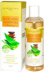 Акция на Натуральный шампунь для волос Natur Boutique с органическим алоэ вера 300 мл (8934711015027) от Rozetka
