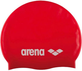 Акция на Шапочка для плавания Arena Classic Silicone 91662-044 Red-white (3468335686042) от Rozetka