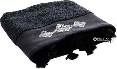 Акция на Махровое полотенце English Home Snowstar 50х80 Темно-серое (8680886548371) от Rozetka UA