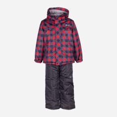 Акция на Зимний комплект (куртка + полукомбинезон) Salve by Gusti 4861 SWB 92 см Серо-красный (5200000874723) от Rozetka