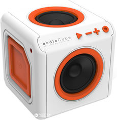 Акція на Акустическая система Allocacoc audioCube Portable White/Orange (3902/EUACPT) від Rozetka UA
