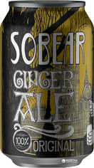 Акція на Упаковка органического напитка Sobear Ginger Ale 0.33 л х 24 банки (5902020669203) від Rozetka UA