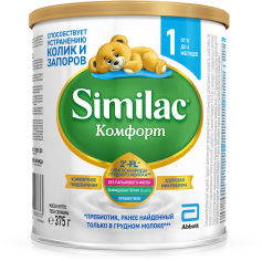 Акция на Сухая молочная смесь Similac Комфорт 1 375 г (8427030006833) от Rozetka UA