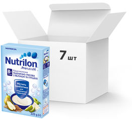 Акция на Упаковка молочной каши Nutrilon Пшенично-рисовой с яблоком и грушей 225 г х 7 шт (5900852021213_5900852021244) от Rozetka UA