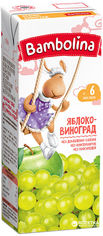 Акція на Упаковка яблочно-виноградного сока Bambolina 200 мл х 27 шт (4813538004152) від Rozetka UA