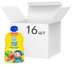 Акция на Упаковка пюре Чудо-Чадо Яблоко-персик с сахаром с 5 месяцев 90 г x 16 шт (4820016253667) от Rozetka