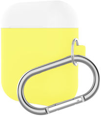 Акция на Чехол ArmorStandart Hang Case для Apple AirPods Yellow/White (ARM53767) от Rozetka