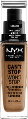 Акція на Жидкая тональная основа NYX Professional Makeup Can`t Stop Won`t Stop 24-Hour Foundation 15 Caramel 30 мл (800897157326) від Rozetka UA