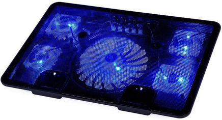 Акція на Охлаждающая подставка для ноутбука Protech Naju Black Blue (PP-1246) від Rozetka UA