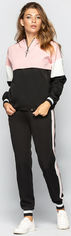 Акція на Спортивный костюм Santali 4005 S Розовый с черным (7000000036606) від Rozetka UA
