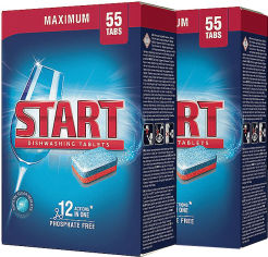 Акция на Таблетки для посудомоечной машины Start Maximum 55 шт + 55 шт (0801081800077) от Rozetka