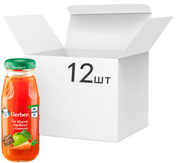 Акция на Упаковка Сока Gerber Яблоко / морковь с 6 месяцев 175 мл х 12 шт (5900452006061) от Rozetka