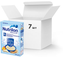 Акция на Упаковка молочной каши Nutrilon Пшеничной с абрикосом и бананом 225 г х 7 шт (5900852032530_5900852032547) от Rozetka UA