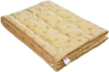 Акция на Одеяло шерстяное MirSon Gold Camel Hand Made 175 зима 220x240 см (2200000460844) от Rozetka UA