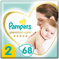 Акция на Подгузники Pampers Premium Care Размер 2 (4-8 кг) 68 шт (8001841104874) от Rozetka UA