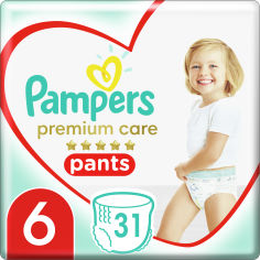Акция на Подгузники - трусики Pampers Premium Care Pants 6 15+ кг 31 шт (8001090759917) от Rozetka