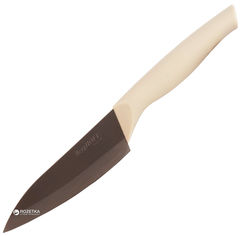 Акция на Кухонный нож BergHOFF Eclipse керамический поварской в чехле 130 мм Beige (3700101) от Rozetka