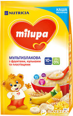 Акція на Упаковка молочной каши Milupa Мультизлаковой с фруктами, хлопьями и шариками 210 г х 9 шт (5900852930102_5900852930201) від Rozetka UA