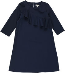 Акция на Платье с длинными рукавами TopHat 19519 ШФ 134 см Синее (4820140620762) от Rozetka