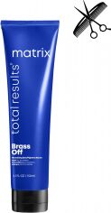 Акция на Профессиональное средство Matrix Total Results Brass Off для разглаживания и защиты волос оттенков блонд 150 мл (884486320193) от Rozetka