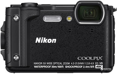Акція на Фотоаппарат Nikon Coolpix W300 Black (VQA070E1) Официальная гарантия! від Rozetka UA