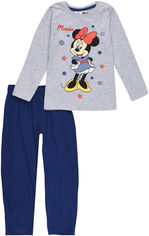 Акція на Пижама (футболка с длинными рукавами + штаны) TV Mania Minnie Mouse PO00007013 (B1247509) 98 см Gray/Navy (4062391031557) від Rozetka UA