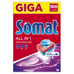 Акция на Таблетки для посудомоечной машины Somat All in one 100 шт (9000101020236) от Rozetka UA