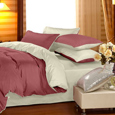 Акція на Комплект постельного белья Сатин Premium 0847 + 0840 Ruby King Size (2200002031271) від Rozetka UA