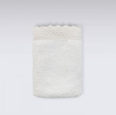 Акция на Махровое полотенце Lacy kopanakili Irya ekru молочное 70х140 см от Podushka