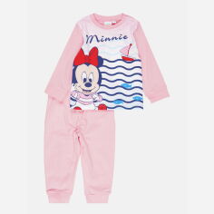 Акция на Пижама (футболка с длинными рукавами + штаны) Disney Minnie ET0309 71 см Розовая (3609084227685) от Rozetka UA