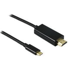 Акція на Переходник мониторный Gutbay USB Type-C-HDMI M / M 2.0m (USB3.1Gen2) v2.0 4K @ 60Hz GoldCu черный (78.01.2822) від Allo UA