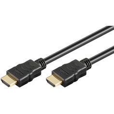 Акция на Кабель монитора-сигнальный Goobay HDMI M / M 0.5m HS + HEC + ARC v2.0b D = 6.0mm HDR черный (75.03.8514) от Allo UA