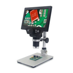 Акція на Микроскоп цифровой с 7 дюймовым LCD экраном и подсветкой GAOSUO G1200HD, c увеличением до 1200X, запись на microSD від Allo UA