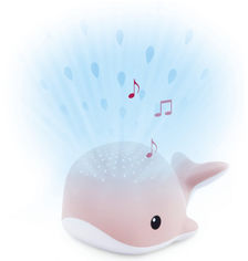 Акция на Ночник-проектор Zazu Wally Кит со звуками океана и колыбельными Розовый (ZA-WALLY-03) (703625108112) от Rozetka