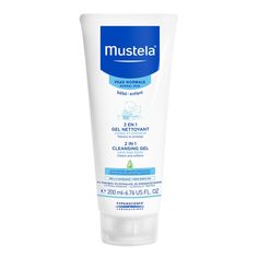 Акція на Очищающий гель для волос и тела Mustela 2 in 1 Cleasing Gel, 200 мл 8701801/8701840 ТМ: Mustela від Antoshka