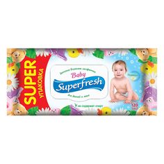 Акція на Влажные салфетки Superfresh Baby для мам и малышей 120 шт 42105611 ТМ: Smile від Antoshka