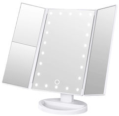 Акція на Зеркало для макияжа с LED подсветкой Protech Beauty LED White (PP-1242) від Rozetka UA