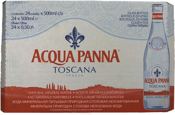 Акція на Упаковка минеральной негазированной воды Acqua Panna 0.5 л х 24 бутылки (8008153046236) від Rozetka UA