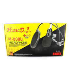 Акція на Микрофон студийный DM 800U, Микрофон для студийной звукозаписи, Настольный микрофон с усилителем голоса від Allo UA