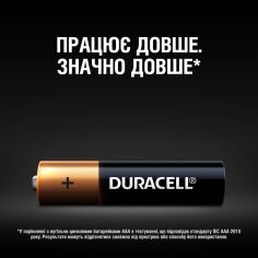 Акція на Батарейки щелочные Duracell Basic AAA 1.5V LR03/MN2400 4 шт 204-00159-00 ТМ: Duracell від Antoshka