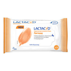 Акція на Влажные салфетки для интимной гигиены Lactacyd Omega Pharma 15 шт 5000008224 ТМ: Lactacyd від Antoshka