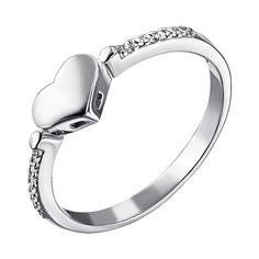 Акція на Серебряное кольцо с фианитами 000116333 16.5 размера від Zlato