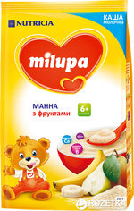 Акція на Упаковка молочной каши Milupa Манной с фруктами 210 г х 9 шт (5900852930041_5900852930140) від Rozetka UA