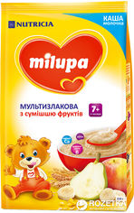 Акция на Упаковка молочной каши Milupa Мультизлаковой со смесью фруктов 210 г х 9 шт (5900852930010_5900852930119) от Rozetka UA