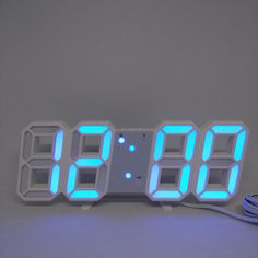 Акция на Электронные настольные LED часы с будильником и термометром VST LY 1089 Синий от Allo UA