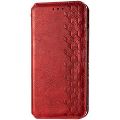Акция на Кожаный чехол книжка GETMAN Cubic (PU) для Samsung Galaxy A31 Красный от Allo UA