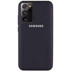 Акция на Чехол Silicone Cover Full Protective (AA) для Samsung Galaxy Note 20 Ultra Черный / Black от Allo UA